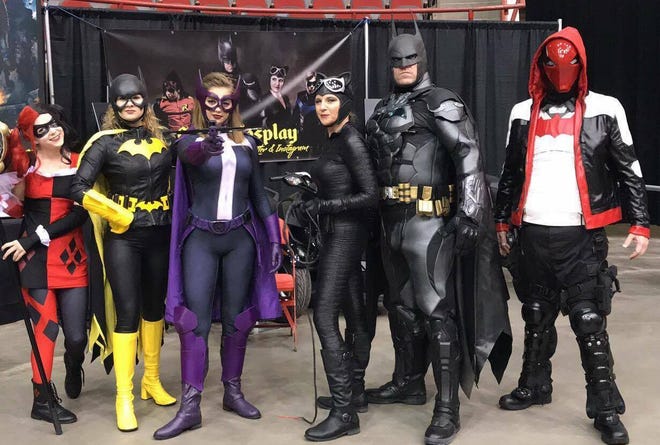 Cosplayers show off their apparel at the San Angelo Comic Con event in 2017.