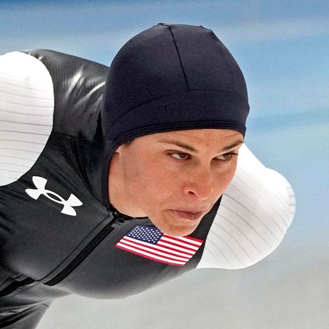 Brittany Bowe competes in the women's speedskating