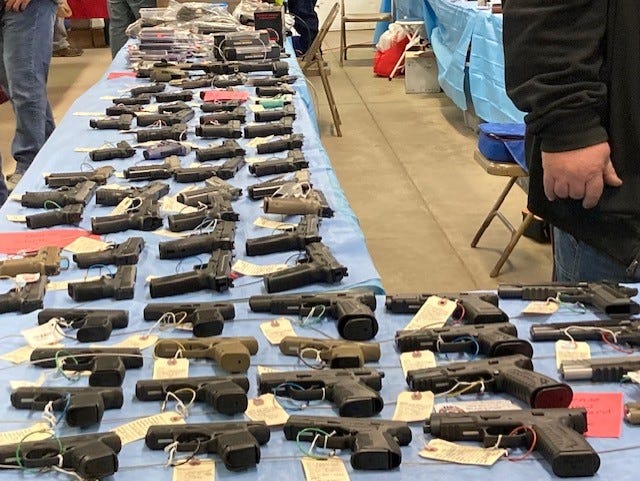 Kitsap County commissioners will consider an ordinance this month that would ban the sale and purchase of firearms at the Kitsap County Fairgrounds.