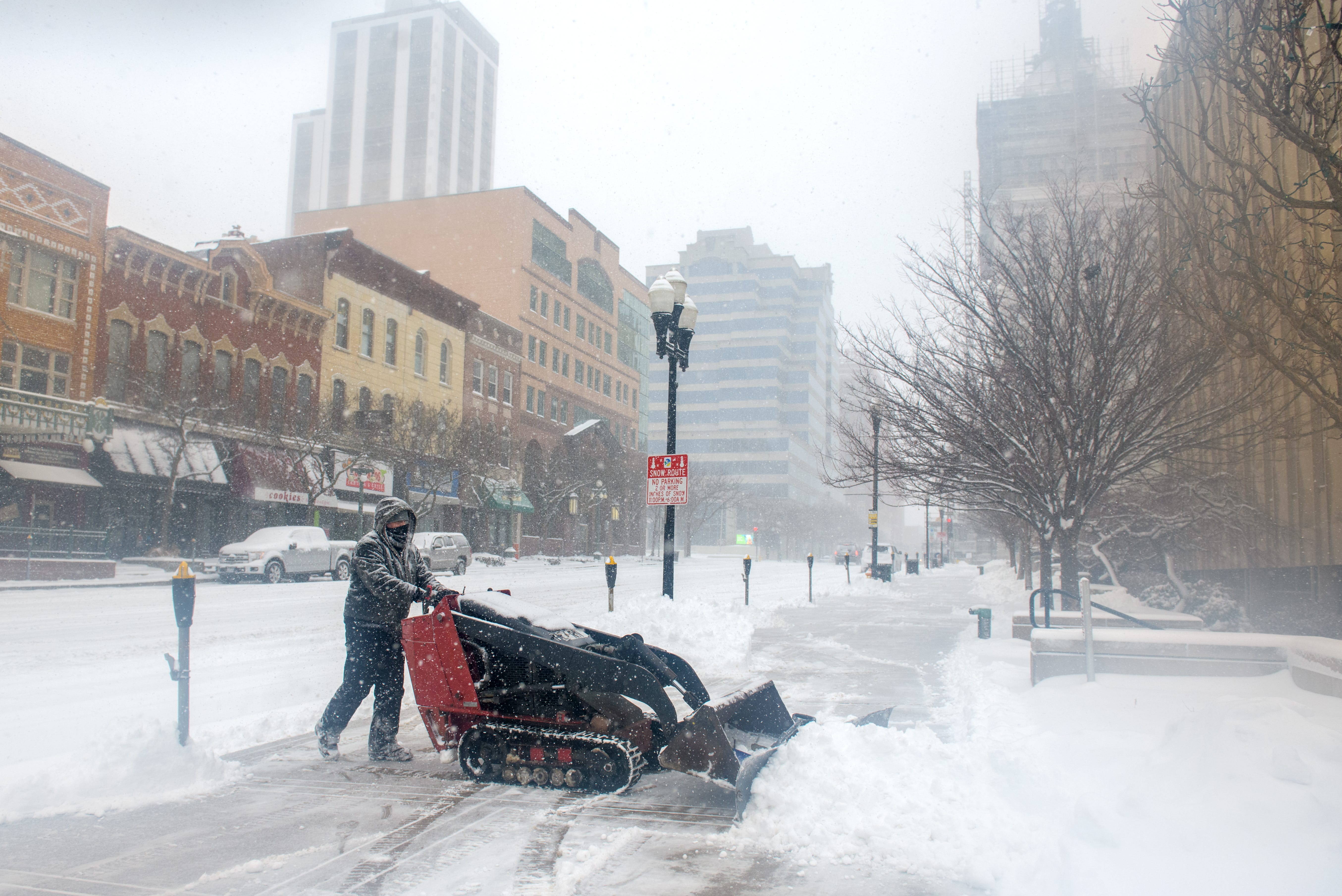 Snowfall totals for Peoria, Illinois, from Winter Storm Miles