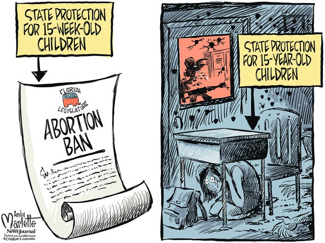 Marlette cartoon: Florida's pro-life child protection