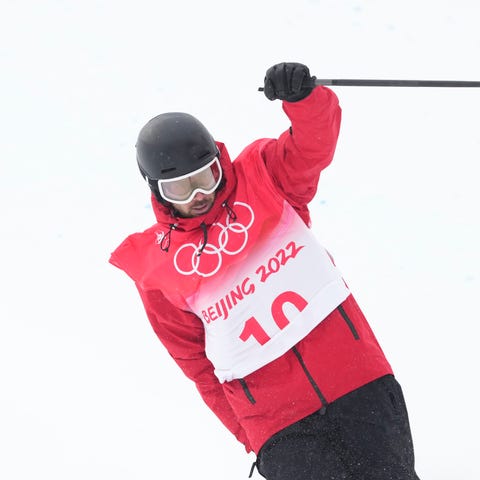 Kevin Rolland competes in the men's freestyle half