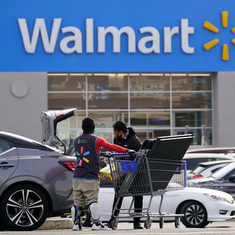Walmart is reporting strong fiscal fourth-quarter 