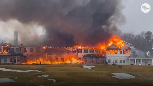 Flames tore through historic country club in MI