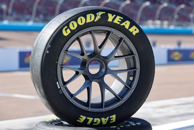 El neumático de carrera Next Gen Eagle de Goodyear se utilizará en las 500 Millas de Daytona del domingo. [Goodyear Tire & Rubber Co.; CIA Stock Photography]