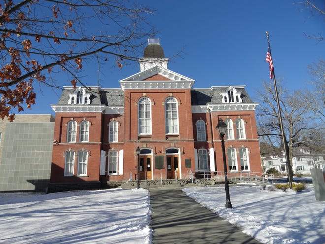 Judge Kelly A. Gaughan's courtroom is at the Pike county Courthouse, Milford, Pa., pictured in January 2022.
Photo by Peter Becker