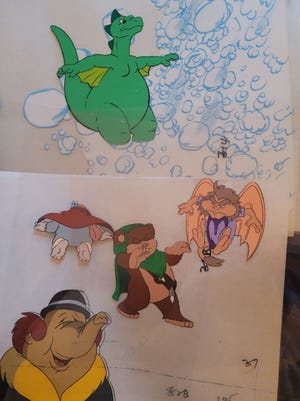 Ewoks, Godzooky and other characters appear in cel animation.