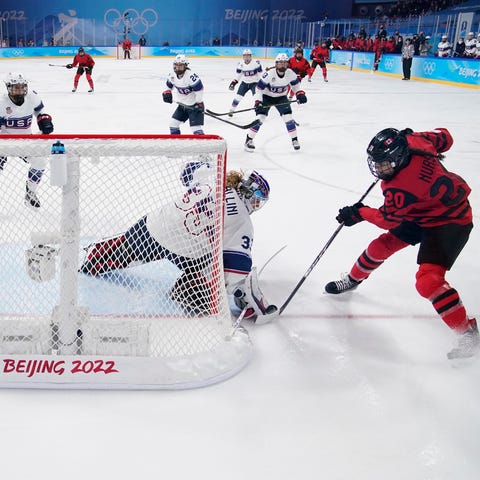 Team USA and Canada are rivals on the ice. But off
