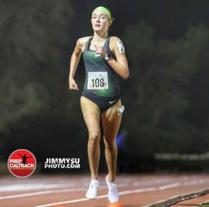 Ventura High's Sadie Engelhardt to set the national freshman record in the mile at a Sundown Series event at Azusa Pacifica University on Saturday.