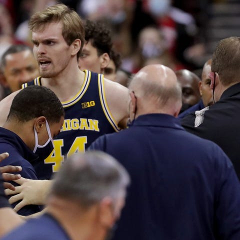 Things got heated at the end of Wisconsin's victor