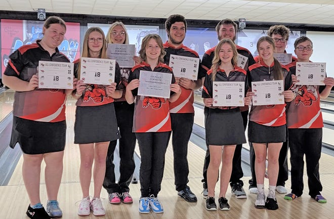 A total of 10 Coldwater bowlers earned Interstate 8 All Conference honors for the 2021-22 season