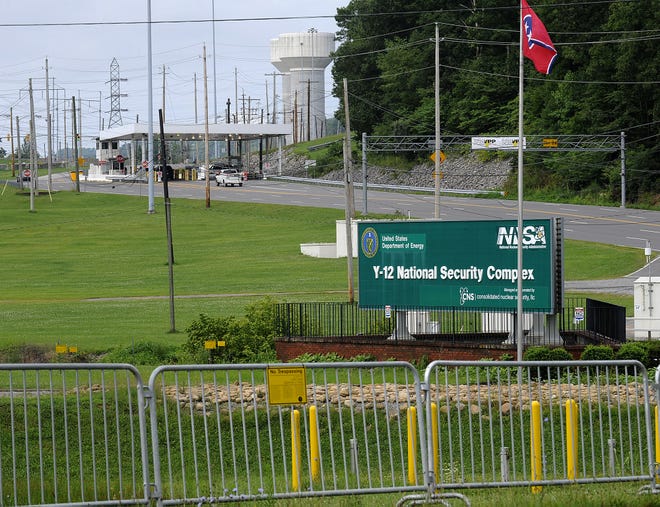 The entrance to the Y-12 National Security Complex in Oak Ridge Wednesday, July 23, 2014.  (MICHAEL PATRICK/NEWS SENTINEL)