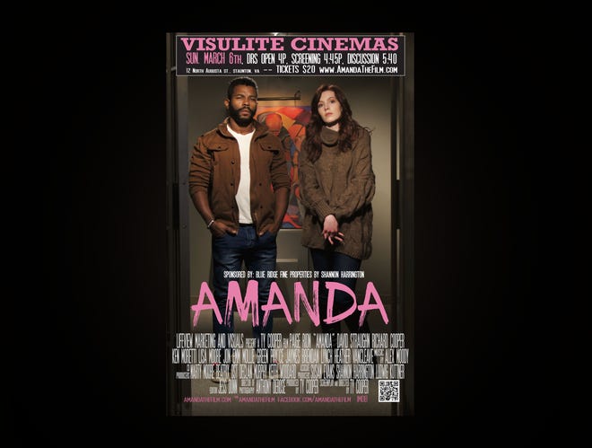 A new film "Amanda" will be premiering the first weekend in March in Staunton.