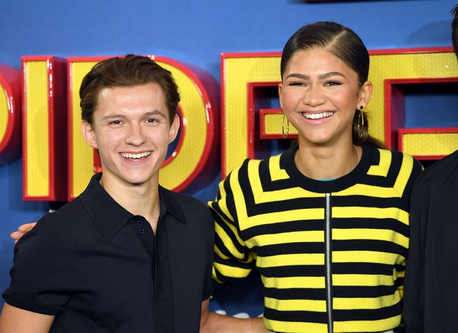 Tom Holland and Zendaya attend the "Spider-Man : Homecoming" photocall at The Ham Yard Hotel on June 15, 2017.