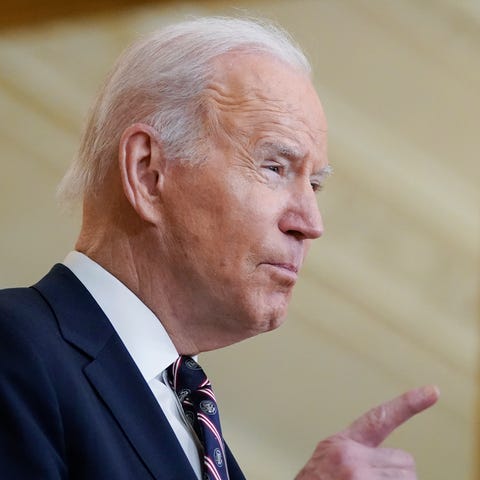 President Joe Biden speaks about Ukraine in the Ea