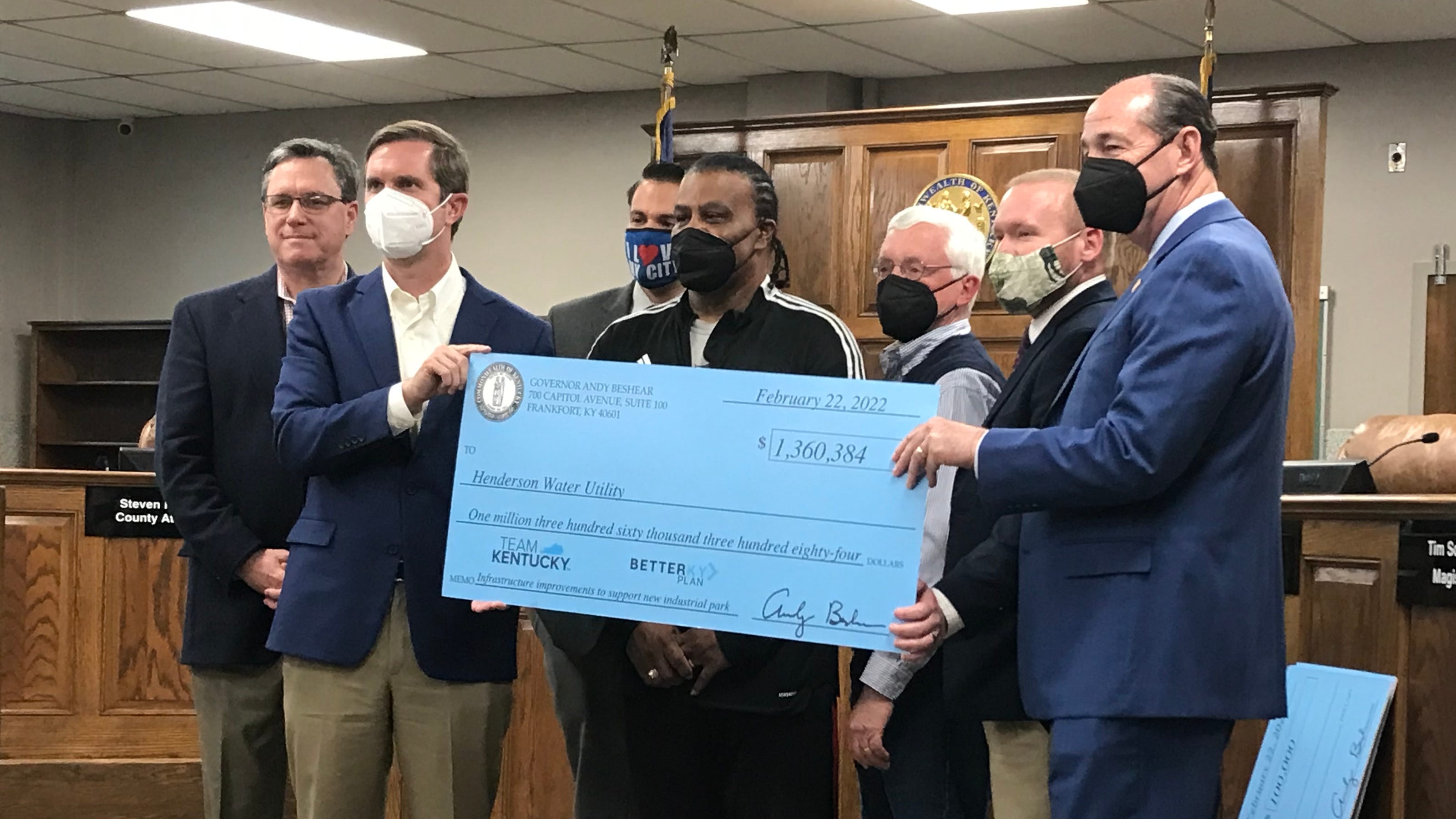 Gov. Andy Beshear visits Henderson, KY to award water upgrade grant