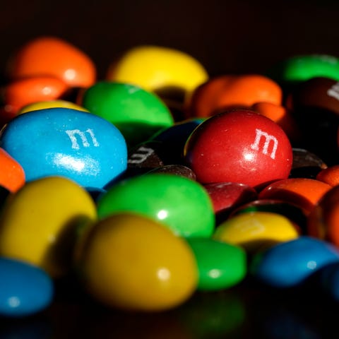M&M's candy is seen in Overland Park, Kan., Friday