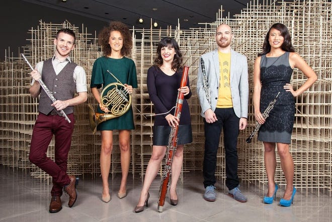 Wind Sync is composed of five young musicians who perform from memory, offering a mixed repertory of arrangements featuring wind instruments that include the flute, clarinet, French horn, oboe and bassoon.
