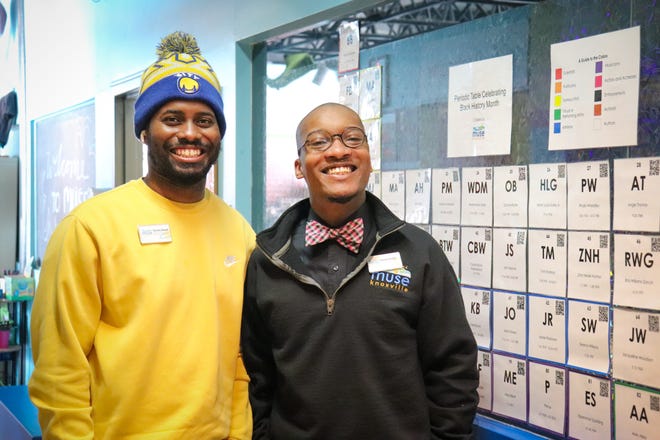 Tyrone Beach and Corey Hodge have been pals a long time. Now they are Belonging/Ambassadors Program colleagues at Muse Knoxville. Feb. 15, 2022