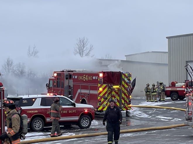 One firefighter was hurt fighting a fire at Karthauser & Sons in Germantown on Feb. 24. The blaze caused nearly $2 million in damages.