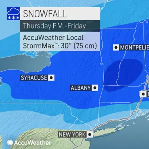 Snow is expected to hit the Hudson Valley on Frida