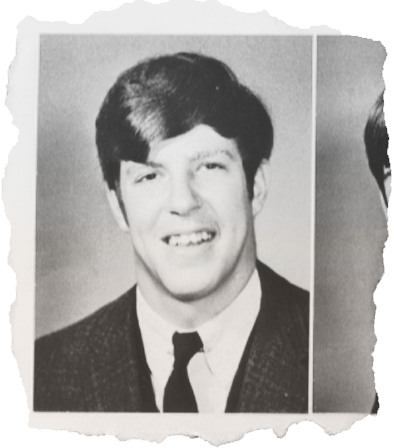 Keith Gaulin, pictured in the Hudson Falls yearbook.