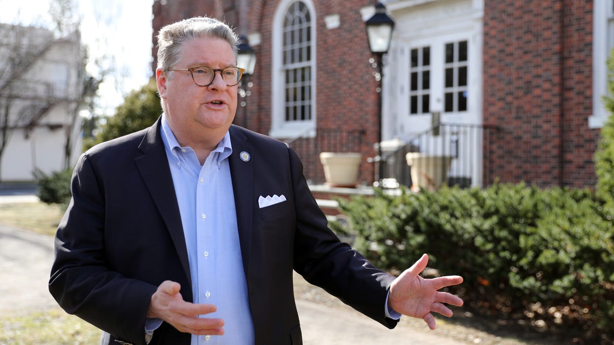 State Sen. Pete Harckham, sponsor of the leading accessory dwelling units bill in the Legislature, discusses the need of ADUs in the suburbs, Feb. 23, 2022 in Mount Kisco.