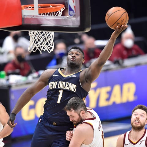 Zion Williamson (1) has averaged 25.7 points and s