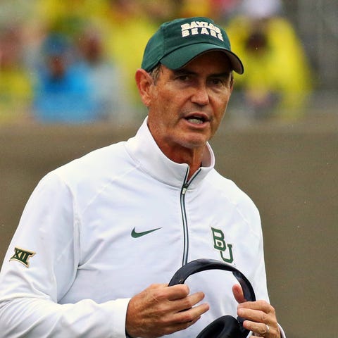 Art Briles, shown coaching Baylor on Oct. 24, 2015