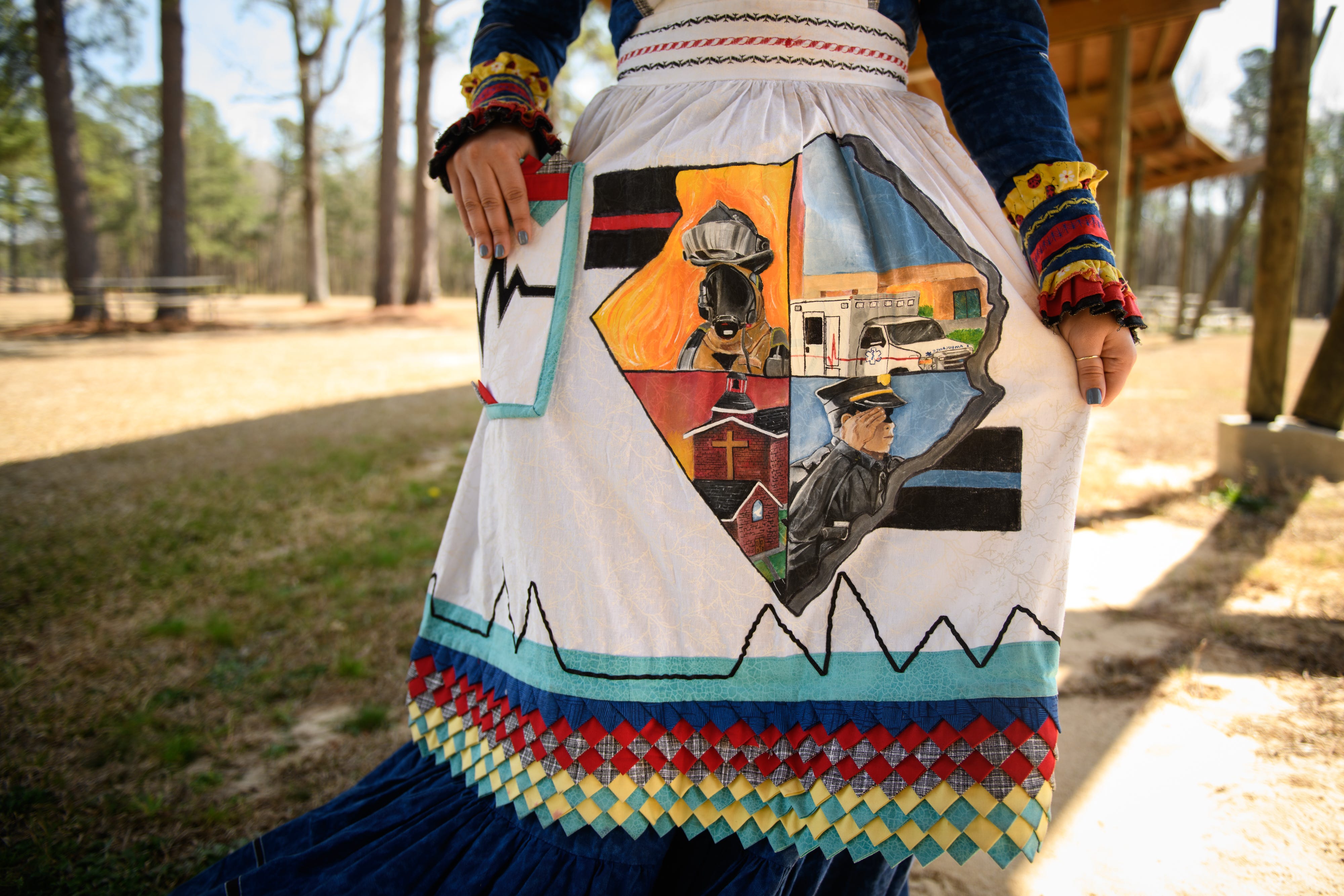 Lumbee Indian tribe artist quilted new Native regalia tradition