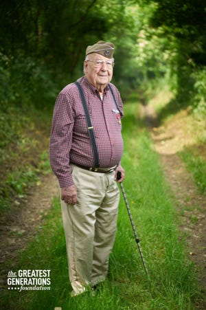 Eugene Edwards, of Langhorne, passed away on Feb. 27, 2022 , shortly after a community parade celebrating the veteran's 102nd birthday. In 2016, Edwards, then 96, returned to Europe on a trip sponsored by the Greatest Generation Foundation.