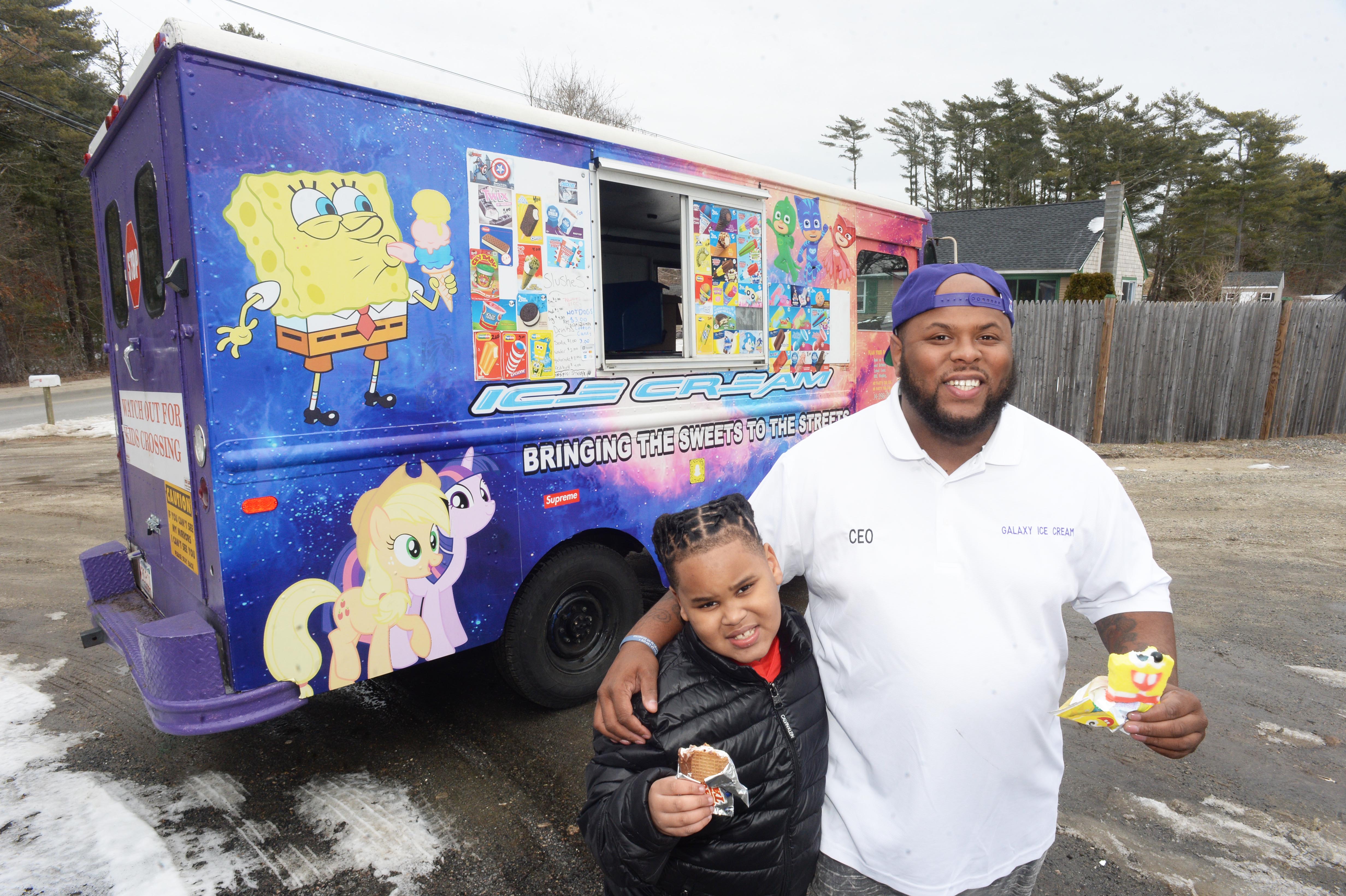 Brockton Galaxy Ice Cream truck: marquies bradshaw opens food truck
