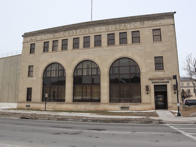 The Utica Observer-Dispatch newspaper building at 221 Oriskany Street in Utica was originally built for the newspaper in 1914-15.