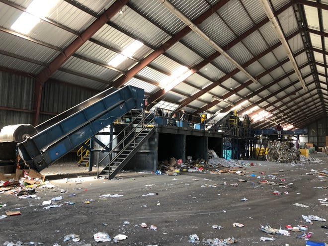 The city processes its recycling at center run by a business named Birch.