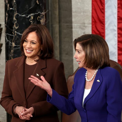 WASHINGTON, DC - MARCH 01: Vice President Harris a