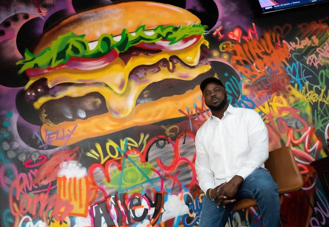 Mike Onyejekwe, owner of Alley Burger