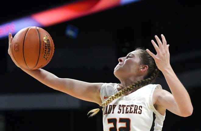Robert Lee faces Neches in the UIL State girls basketball 1A division semifinals, Thursday, March 3, 2022, at the Alamodome. Robert Lee won, 46-44.
