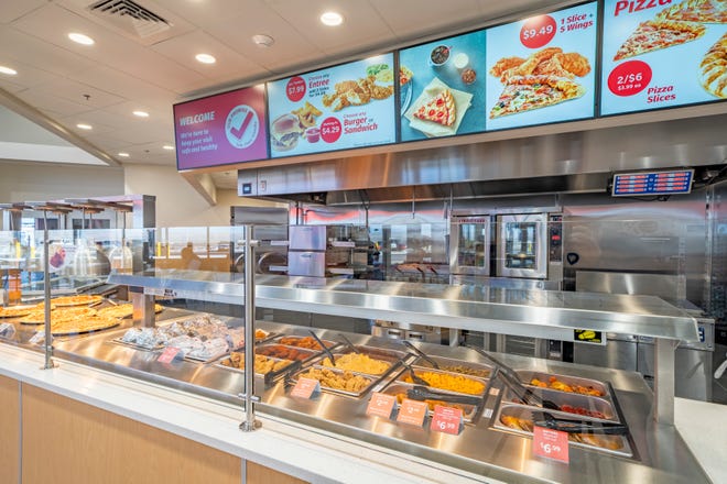 Pilot travel centers across the country will soon have more hot food selections. This Pilot, which opened in February in Albuquerque, is an example of how 400 Pilot travel centers will be built or renovated in the next three years.