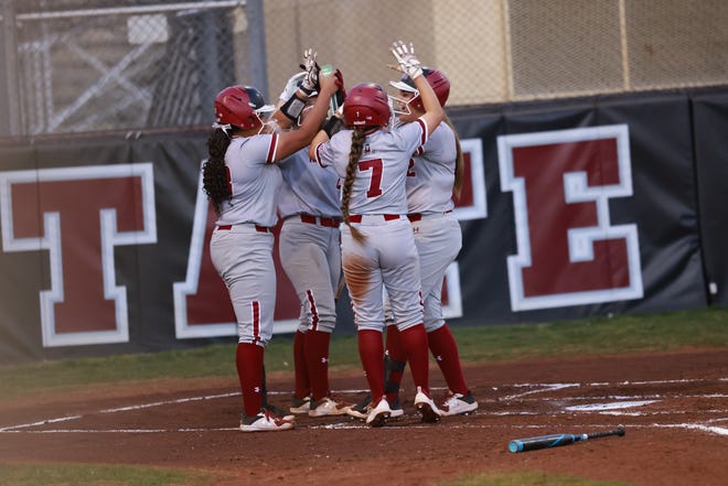 The New Mexico State softball team beat UTEP 19-3 on Wednesday at the NMSU Softball Complex.