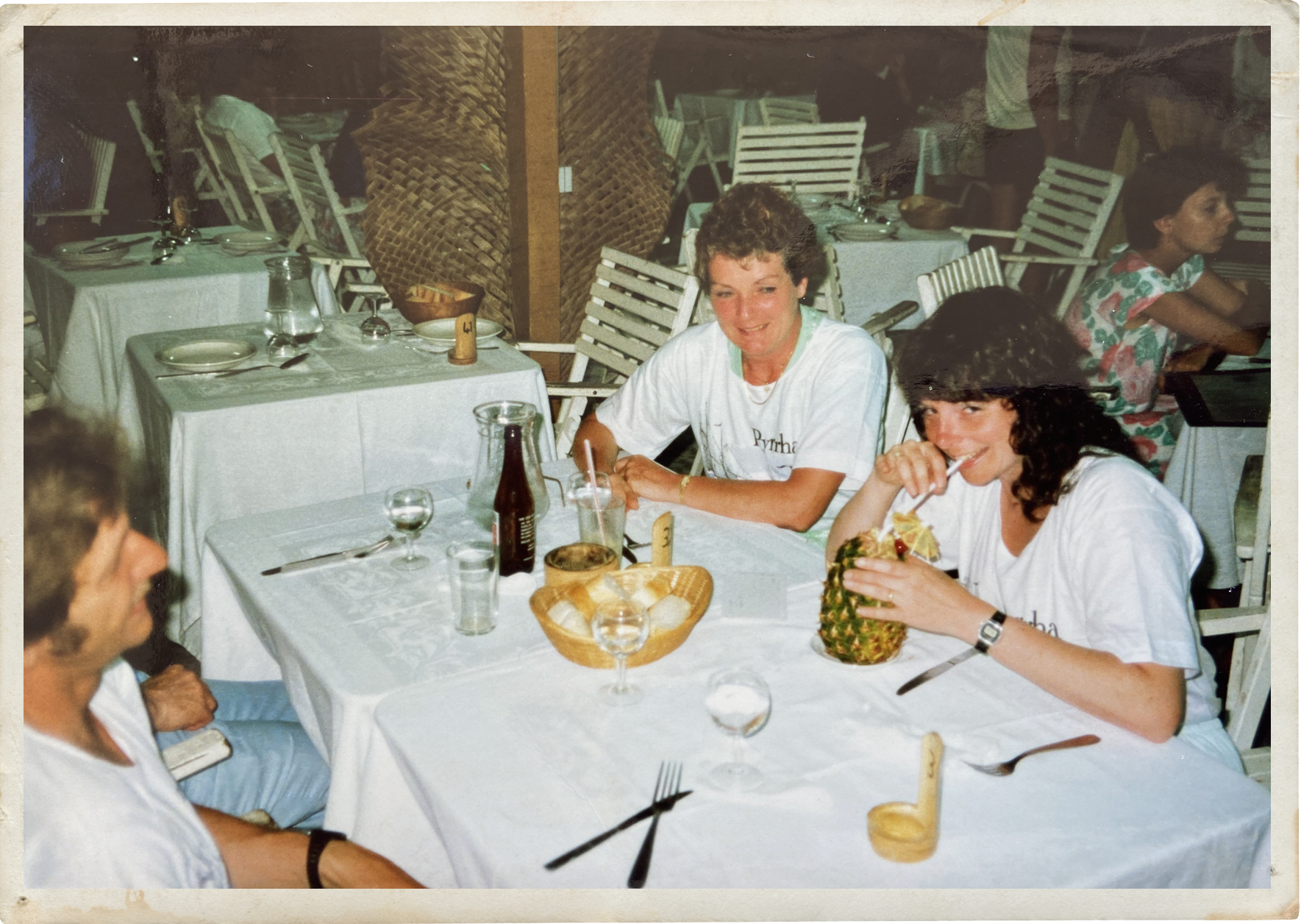 Karen Mason, right, and Kearney Mason, left, helped chaperone a Hadley-Luzerne school trip to Martinique in the 1980s.