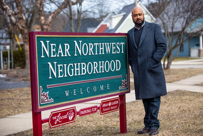 Andre Northern poses for a portrait at the Near Northwest Neighborhood offices Friday in South Bend.