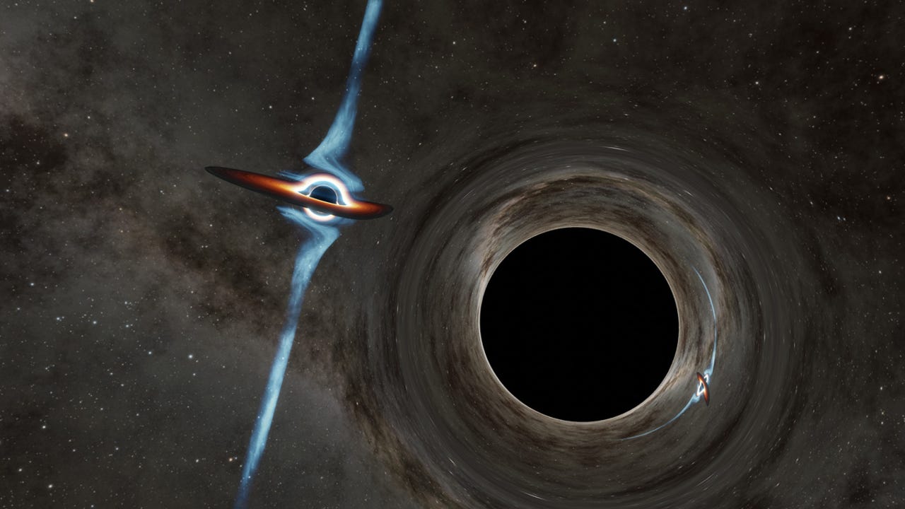 Space Collision Of 2 Black Holes Sends Waves Through Space, Time