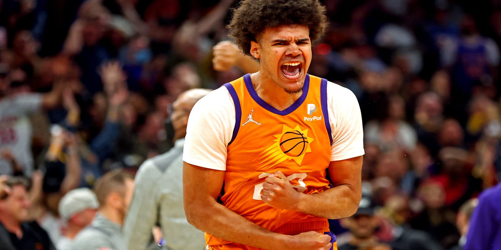 Phoenix Suns forward Cam Johnson remains out with right quad contusion Phoenix Suns forward Cam Johnson remains out with right quad contusion