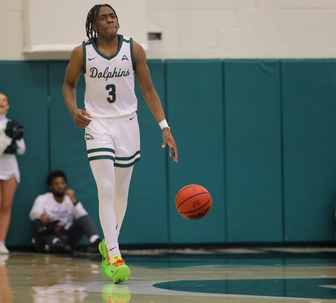 Kevion Nolan scored the go-ahead points for Jacksonville University on Saturday in a 54-51 victory over Jacksonville State in the ASUN men's basketball tournament semifinals at Jacksonville, Ala.