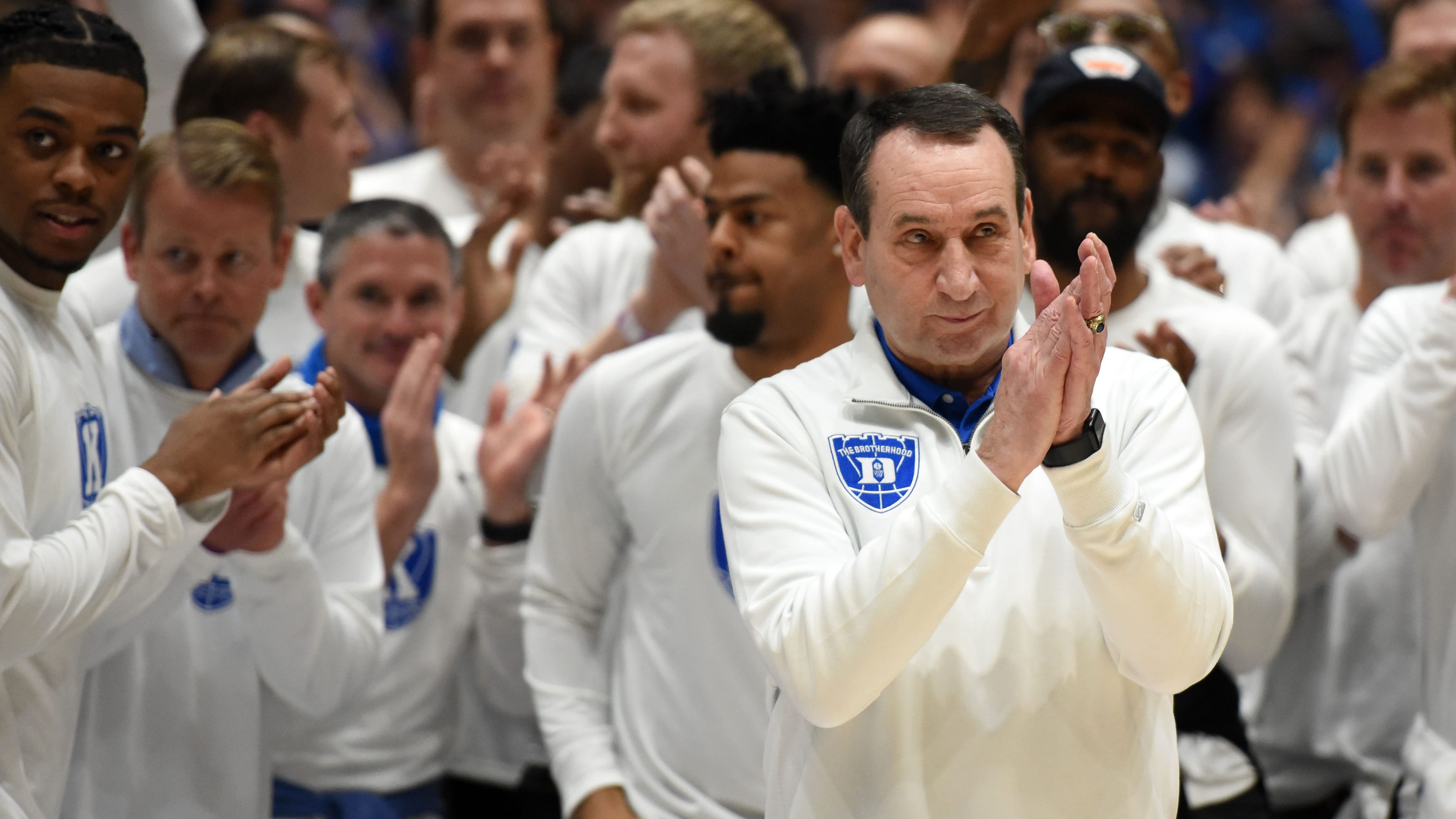 Coach K: Emotions pour out of Mike Krzyzewski in final Duke home game