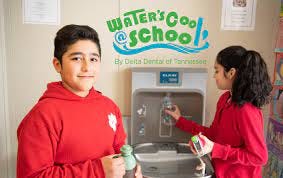 Clinton Middle School and Jefferson Middle School are among the list of 25 schools across the state that have received grants from Delta Dental of Tennessee to replace an existing water fountain with a new bottle filling station.