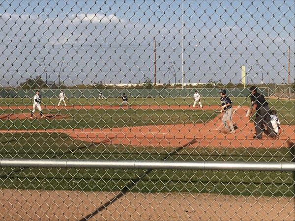 Photo from a Yuma Catholic baseball game.