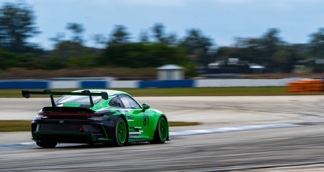 The Porsche Cup car Grant Talkie will drive in next week's Porsche Carrera Cup North America at Sebring International Raceway. COURTESY PHOTO