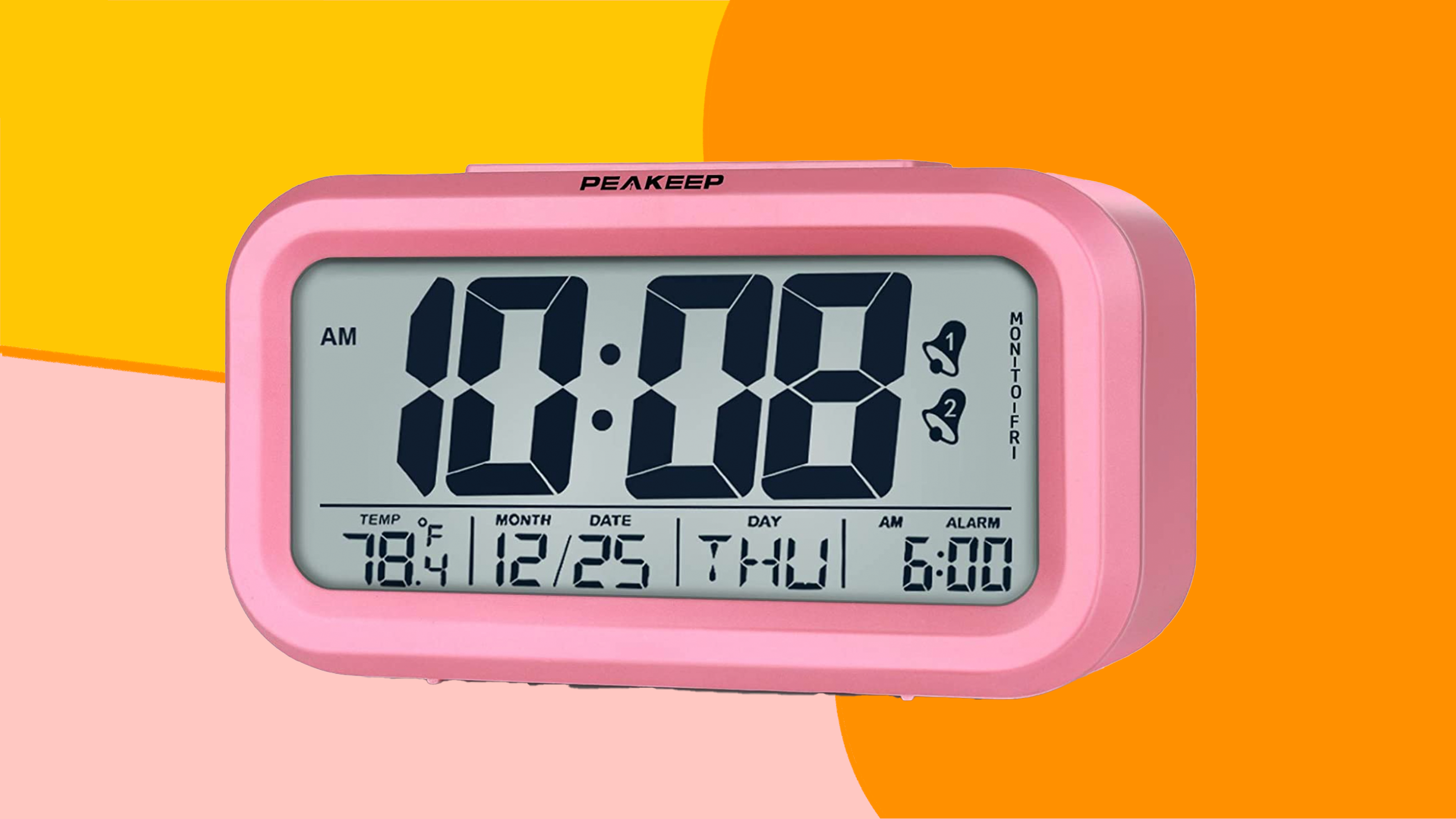 Indoor Temperature Display for Kids Children Alarm Clock Digital Wake Up Light Clock with 7 Colors Changing One Tap Control,Smart Snooze Students,Heavy Sleepers Etc Kids Clocks Working Parents 
