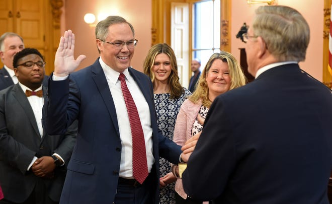Delaware County Republican Shawn Stevens was sworn in as Ohio’s newest state representative on Wednesday March 9, 2022.